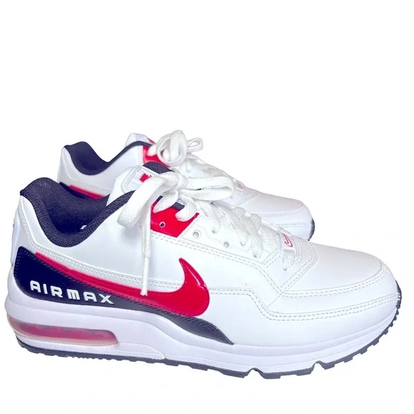 Nike Men's Airmax LTD 3 Sneakers in White and Red Size 8 Almost New - Picture 3 of 7